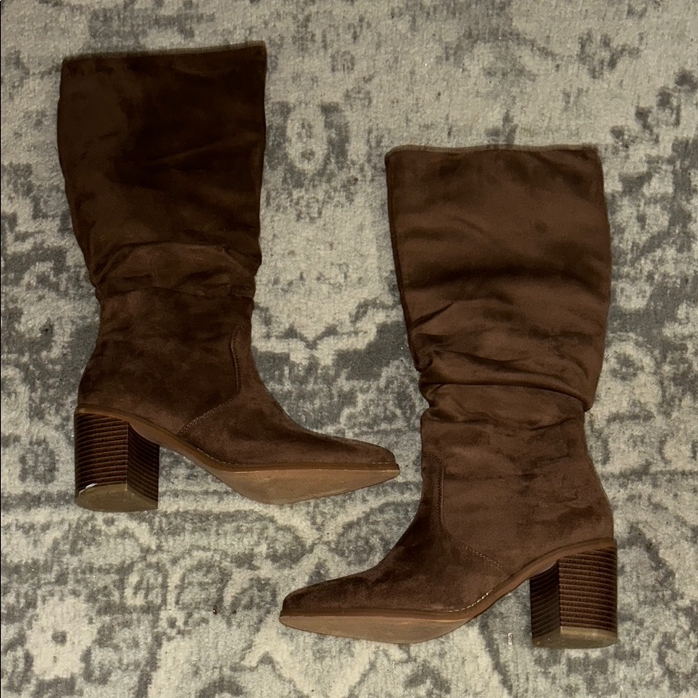 Brown Suede Women's Boots